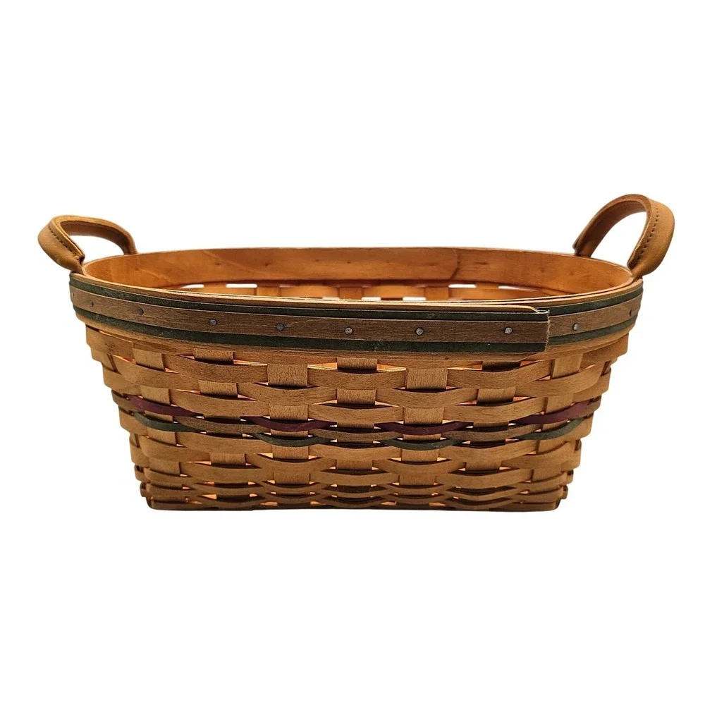 Longaberger Basket Set Autumn Reflections Liner Plastic Protector 2001